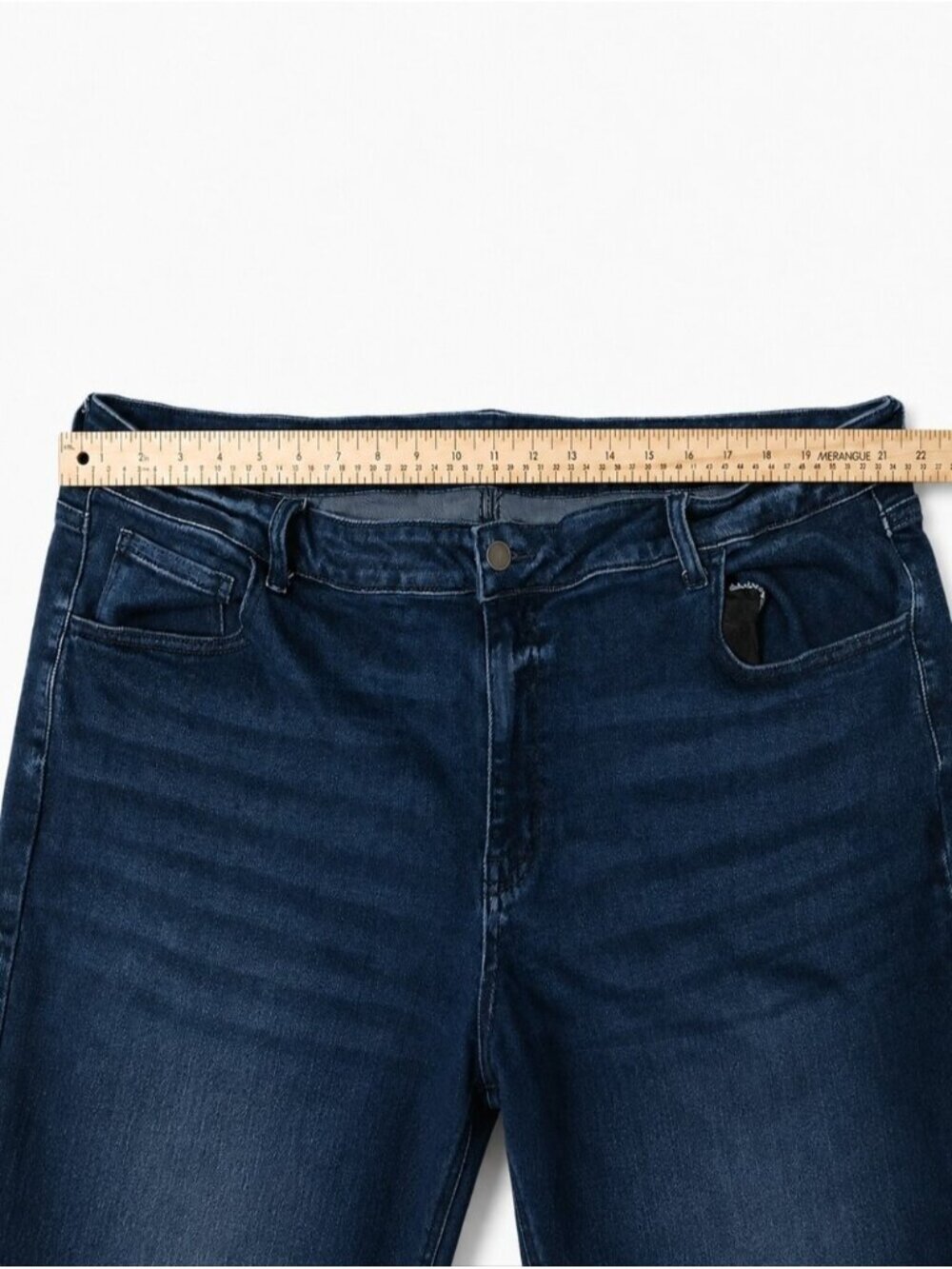 Fashion Nova Women’s Size 22 Dark Wash Wide Leg Jeans High Rise Stretch Denim - Picture 3 of 8